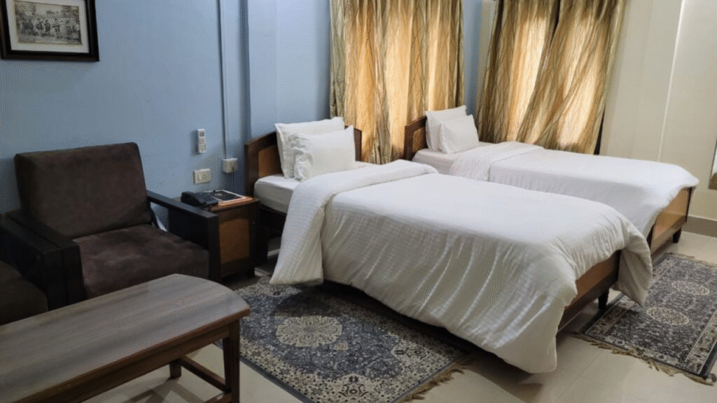 Inside Golden Pagoda Ecoresort Executive cottage room 2