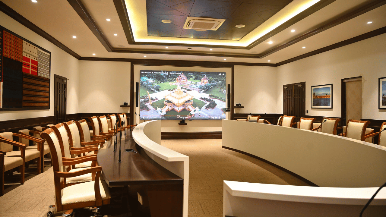 board room in golden pagoda ecoresort